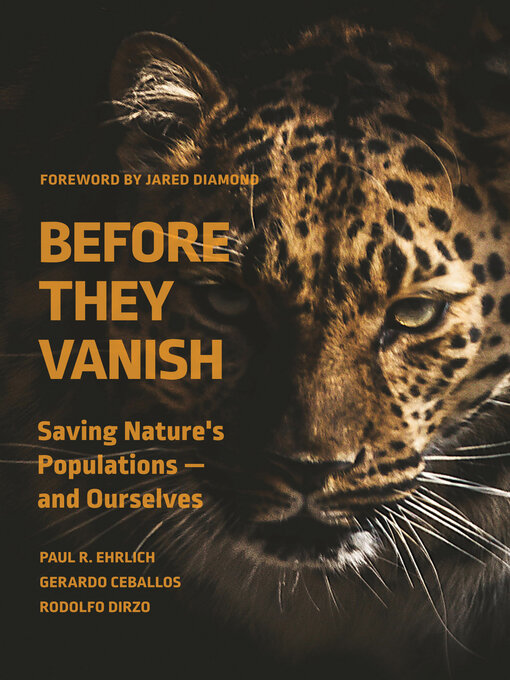 Title details for Before They Vanish by Paul R. Ehrlich - Available